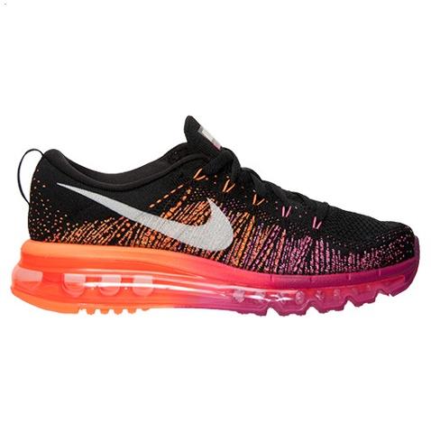 Nike Flyknit Air Max Mens Shoes Black Silver Red Hot New Zealand
